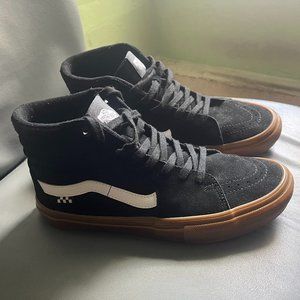 Vans Skate SK8 Hi (Black/Gum) - Men's 9.5